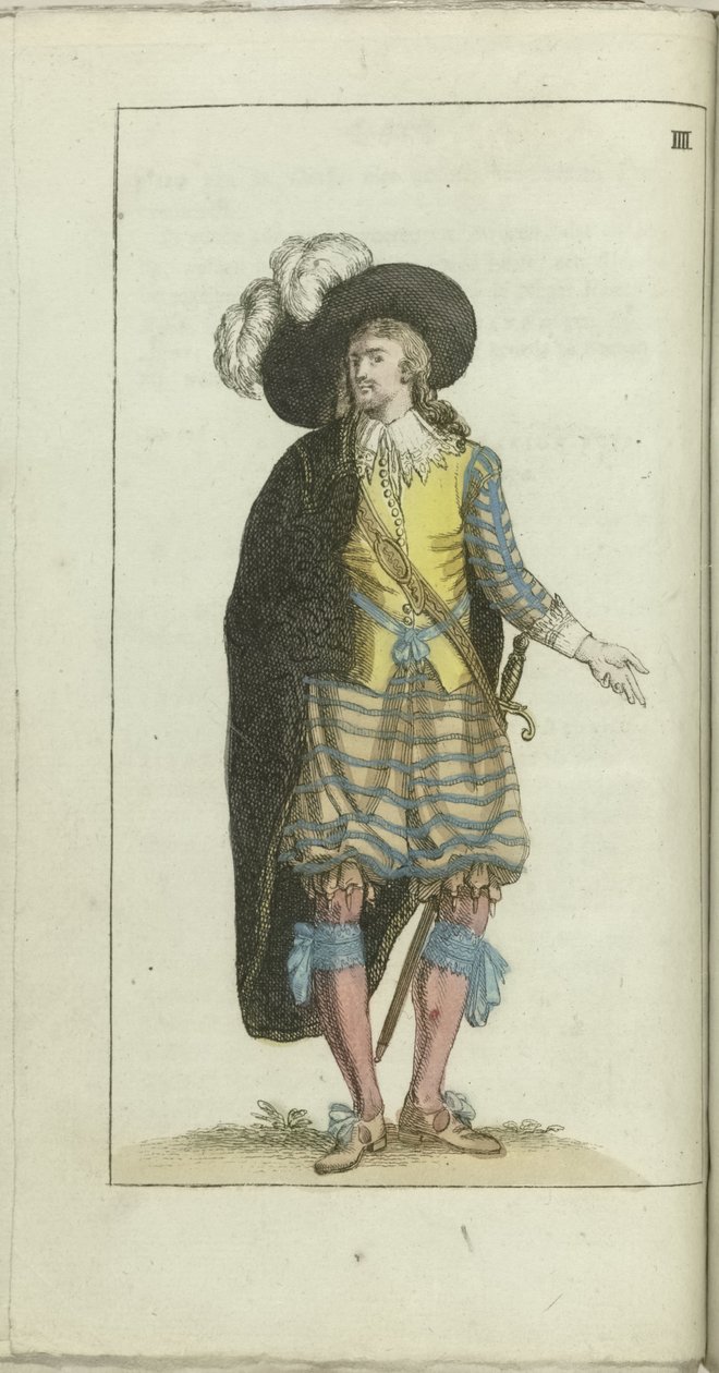 Skåp för mode och smak 1791, pl. IIII: En Petit Maitre från tidigaste hälften av 1600 av Anonymous