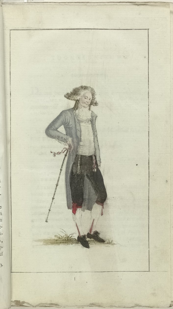Mode- och smakkabinett 1791, pl. Jag: Petit Maitre av Anonymous