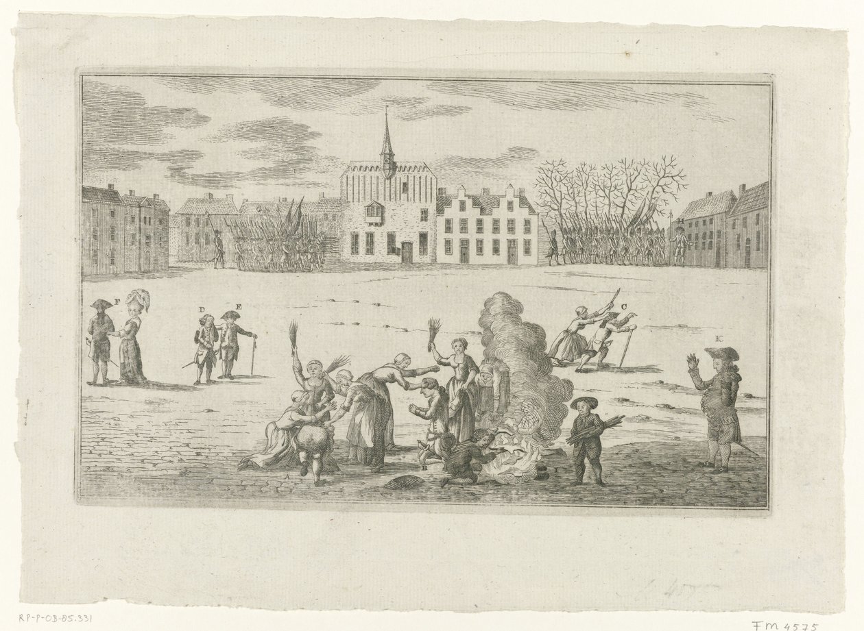 Tuktan av Arnhems borgmästare Bentinck och Brantsen, 1784 av Anonymous