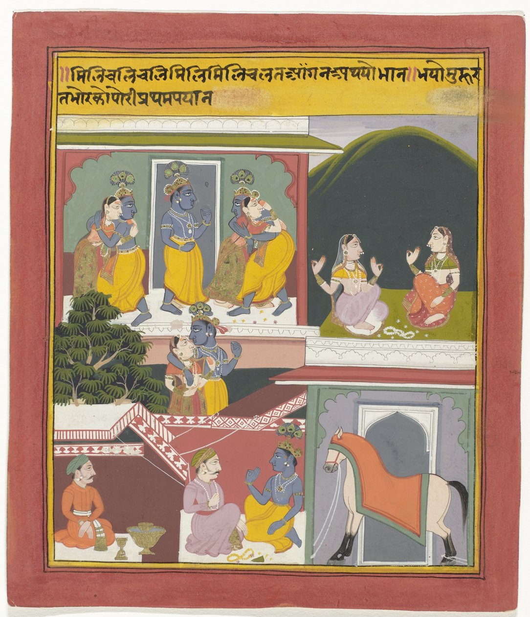 Krishna en Radha av Anonymous