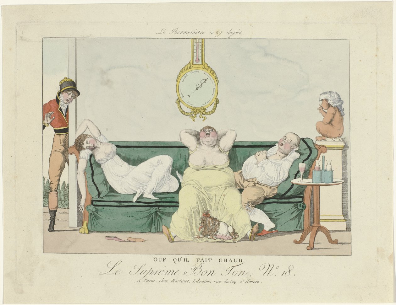 Le Supreme Bon Ton, 1800-1815, nr 18: Puh, vad varmt det är av Anonymous