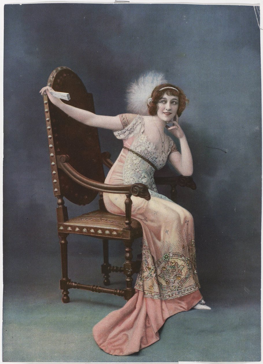 Les Modes, 1911: Aftonklänning (...) av Anonymous