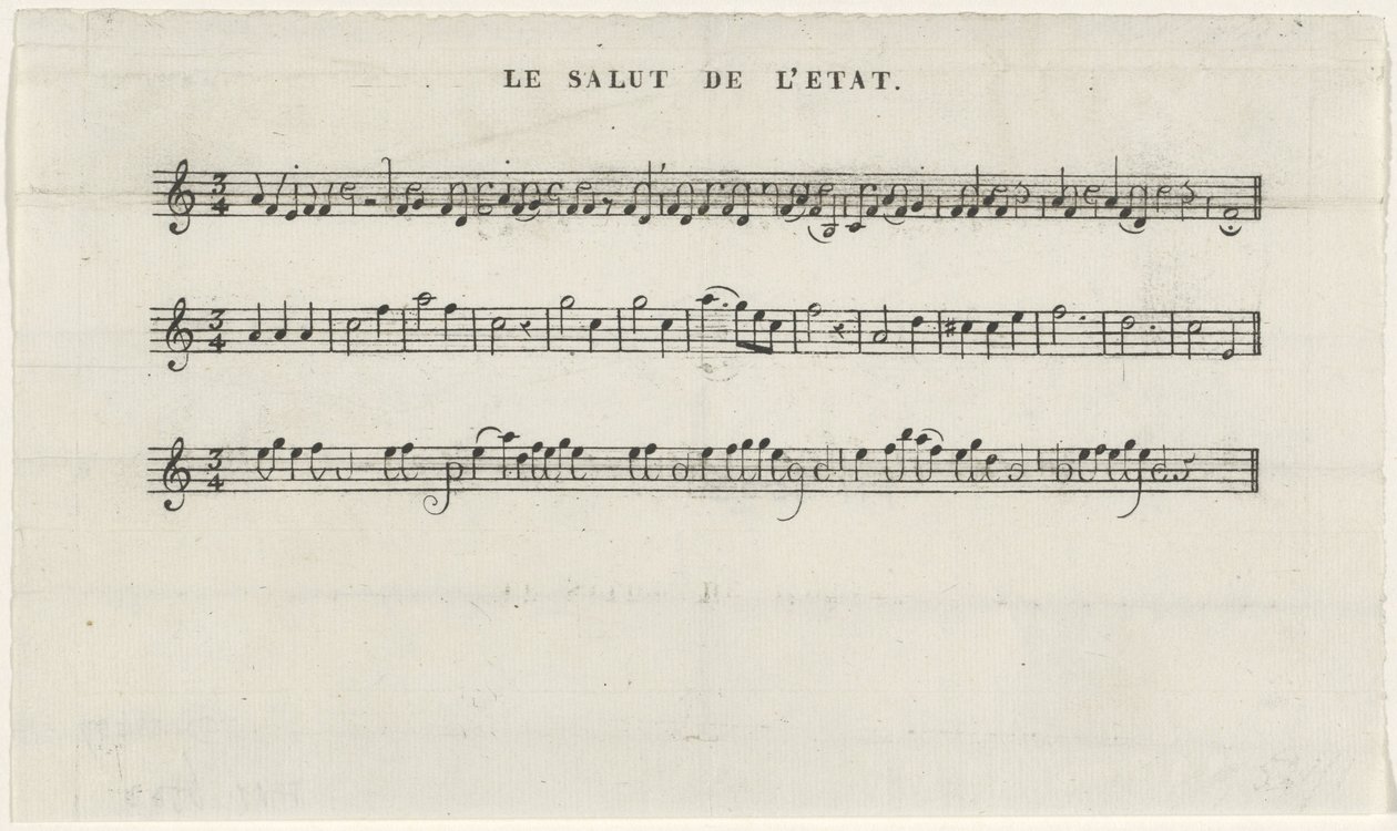 Sång till kronprinsen, 1830 Le salut de l