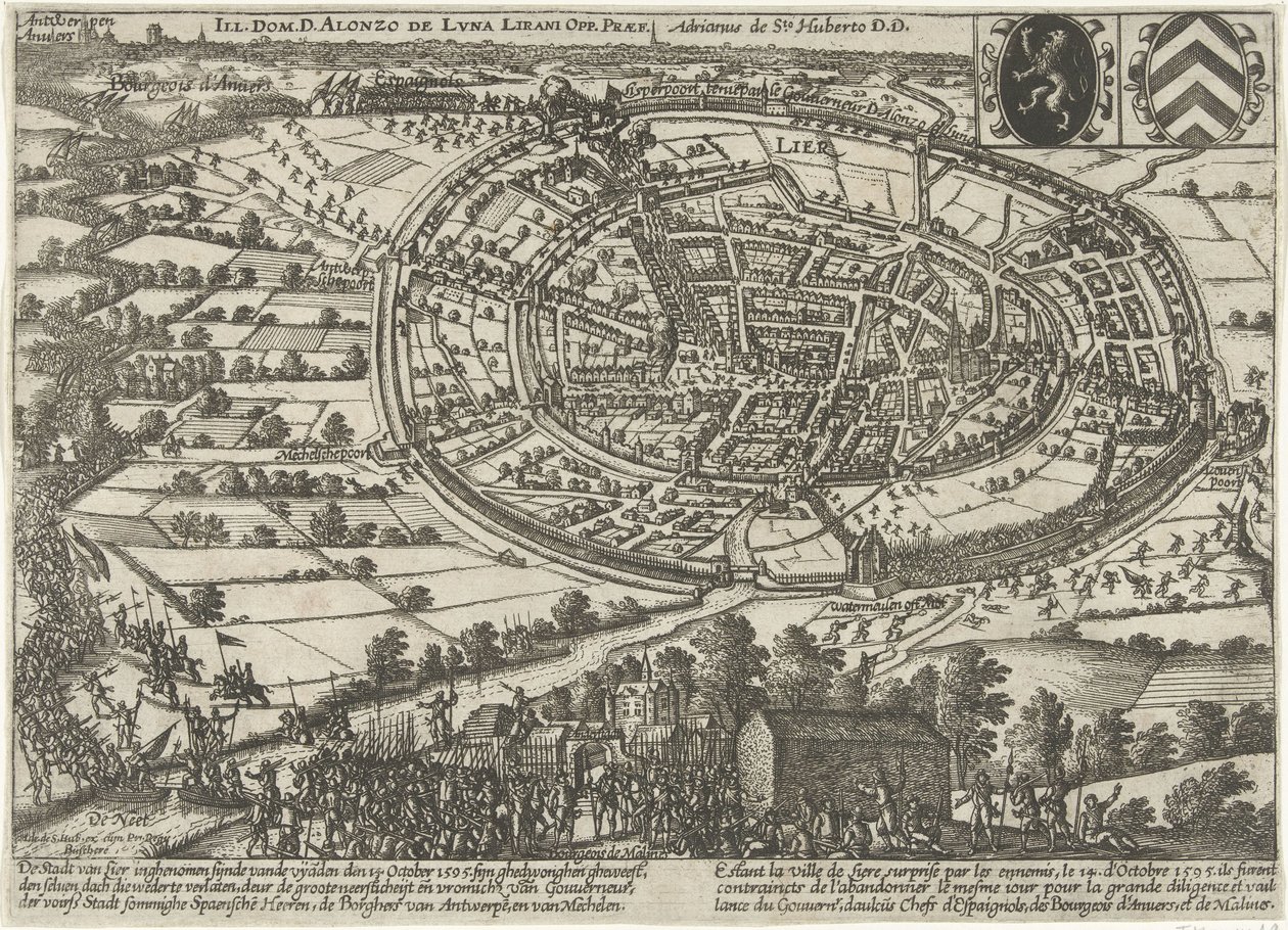 Lier tillfångatagen och övergiven av statens armé, 1595 av Anonymous