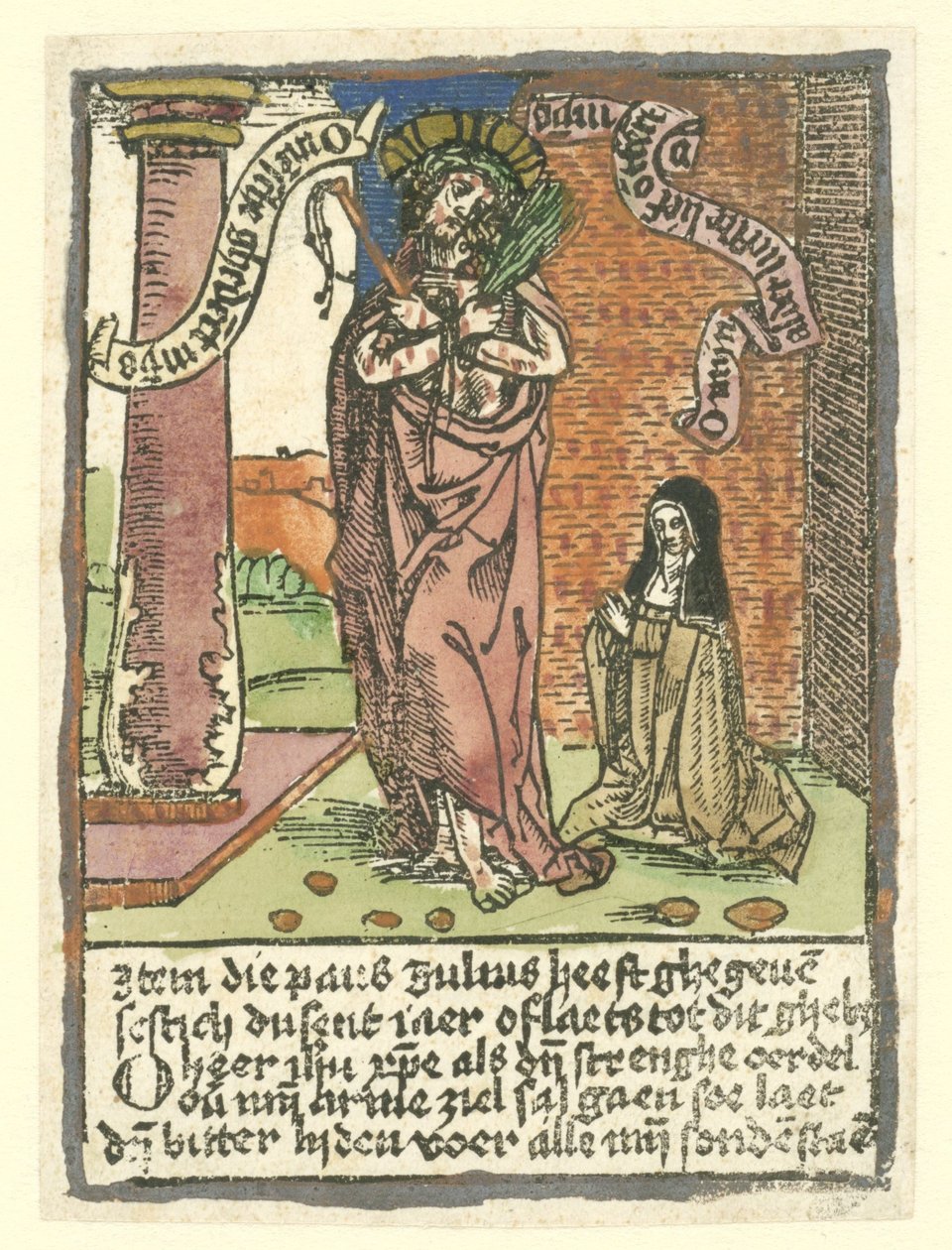 Man of Sorrows med Saint Brigitta av Anonymous