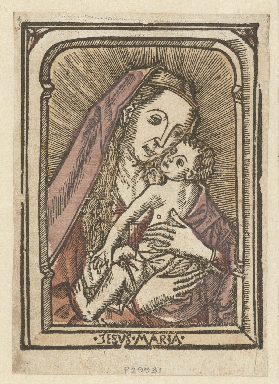 Maria träffade snäll Jesus Maria (titel på objekt) av Anonymous