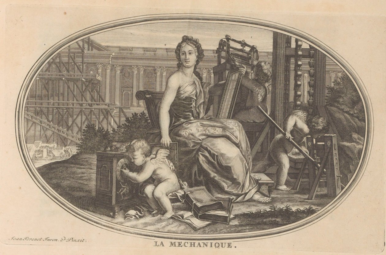 Mekanisk Mekanik (titel på objekt) Cabinet of Fine Arts, eller Samling av de vackraste trycken, graverade efter originalmålningarna (...) (serietitel) av Anonymous
