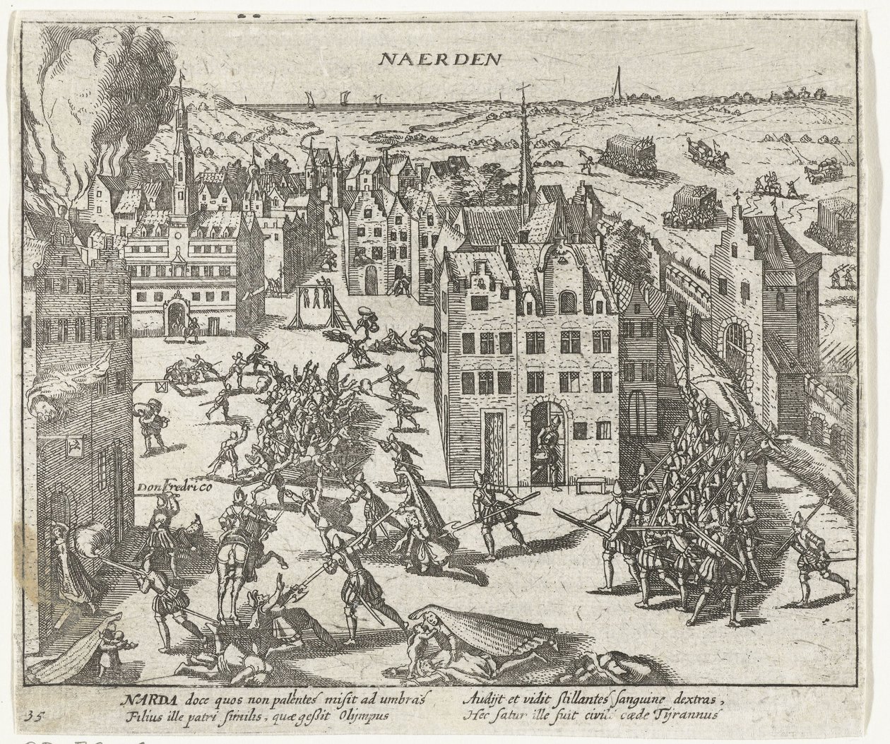 Mord av spanjorerna i Naarden, 1572 av Anonymous