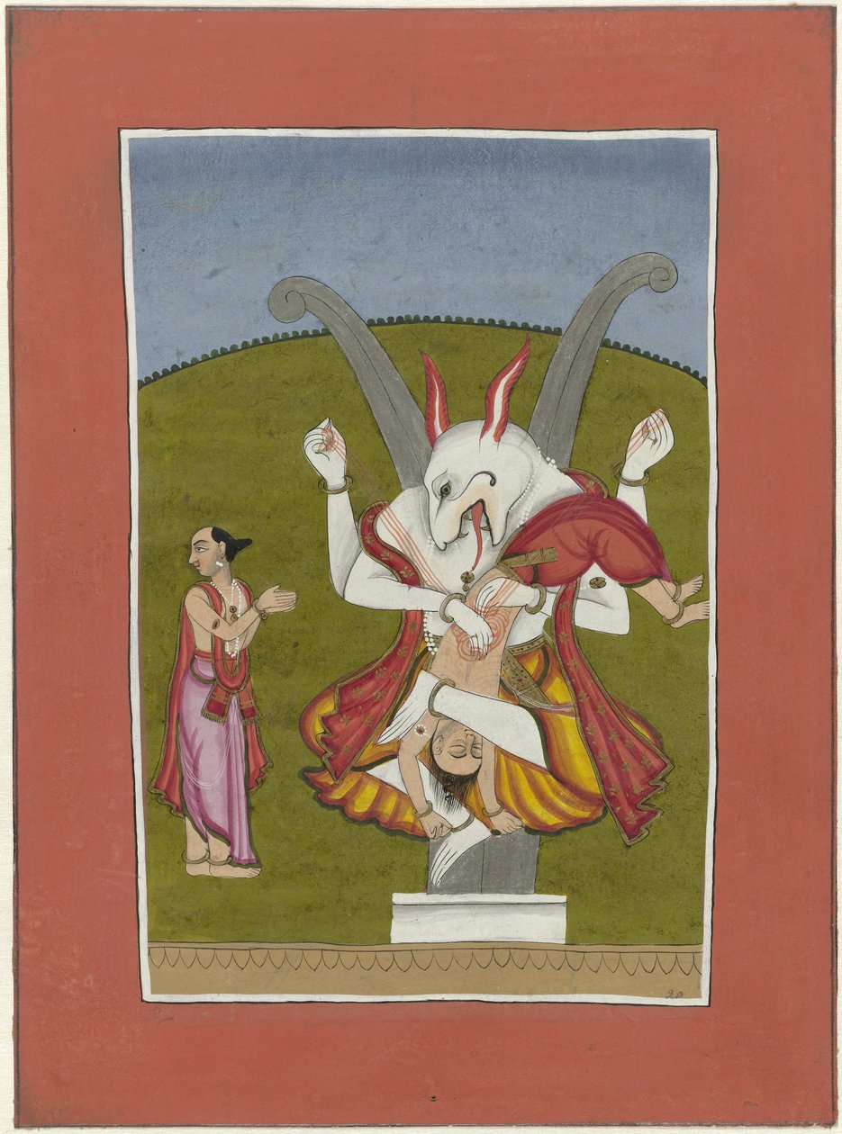 Narasimha (inkarnation av Vishnu som man-lejon) Avatars of Vishnu (serietitel) av Anonymous