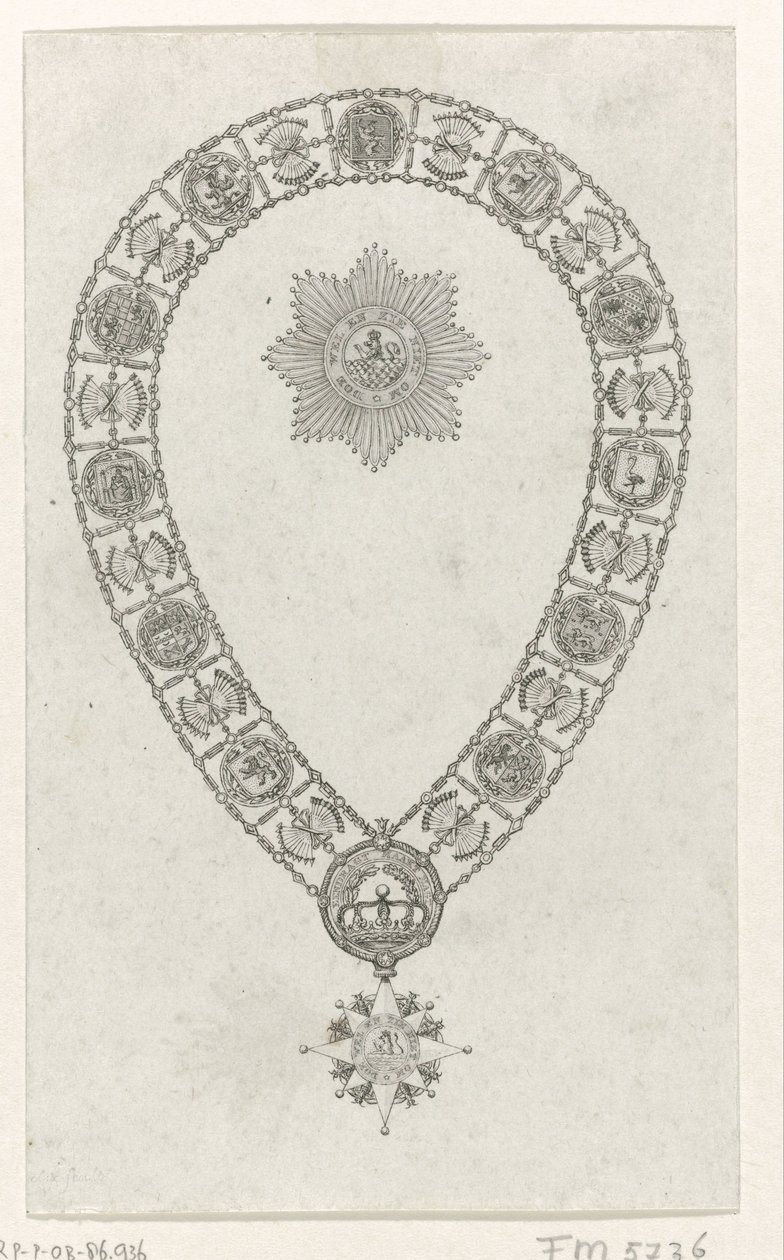 Ordningskedja med Storkorset av Royal Order of Holland, 1807 av Anonymous