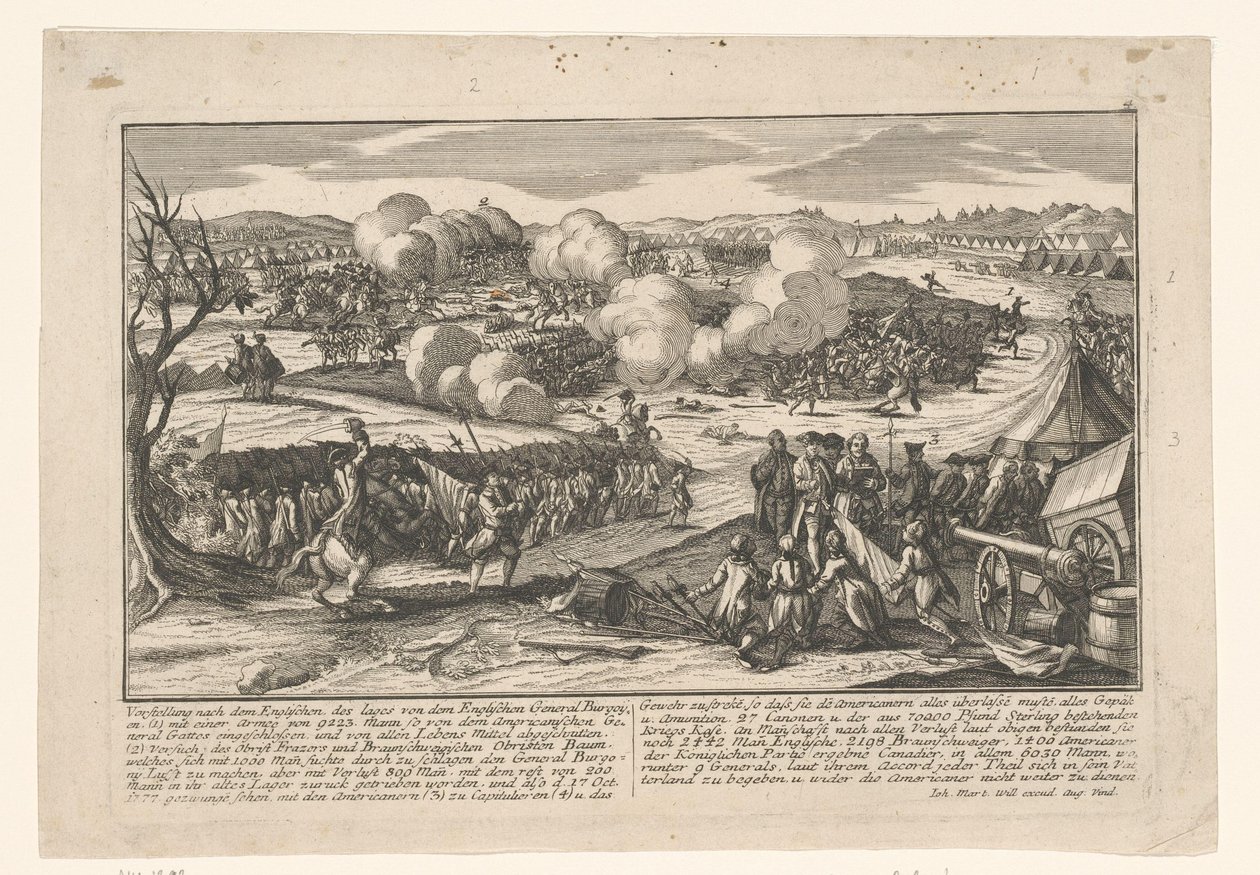 General Burgoynes överlämnande till General Gates den 17 oktober 1777 av Anonymous