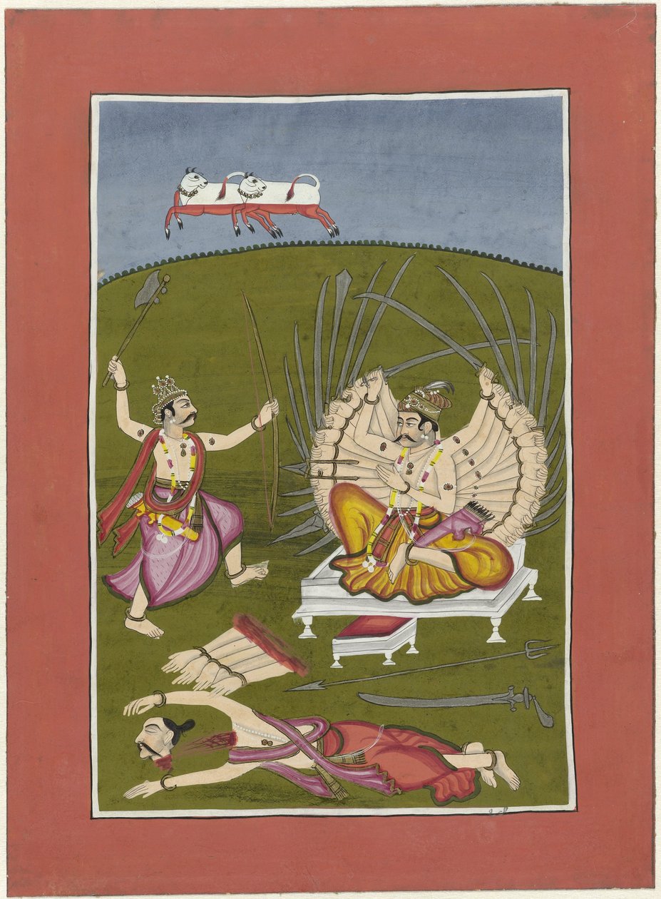 Parasurama (Inkarnation av Vishnu som Rama-med-en-yxa) Avatars of Vishnu (serietitel) av Anonymous