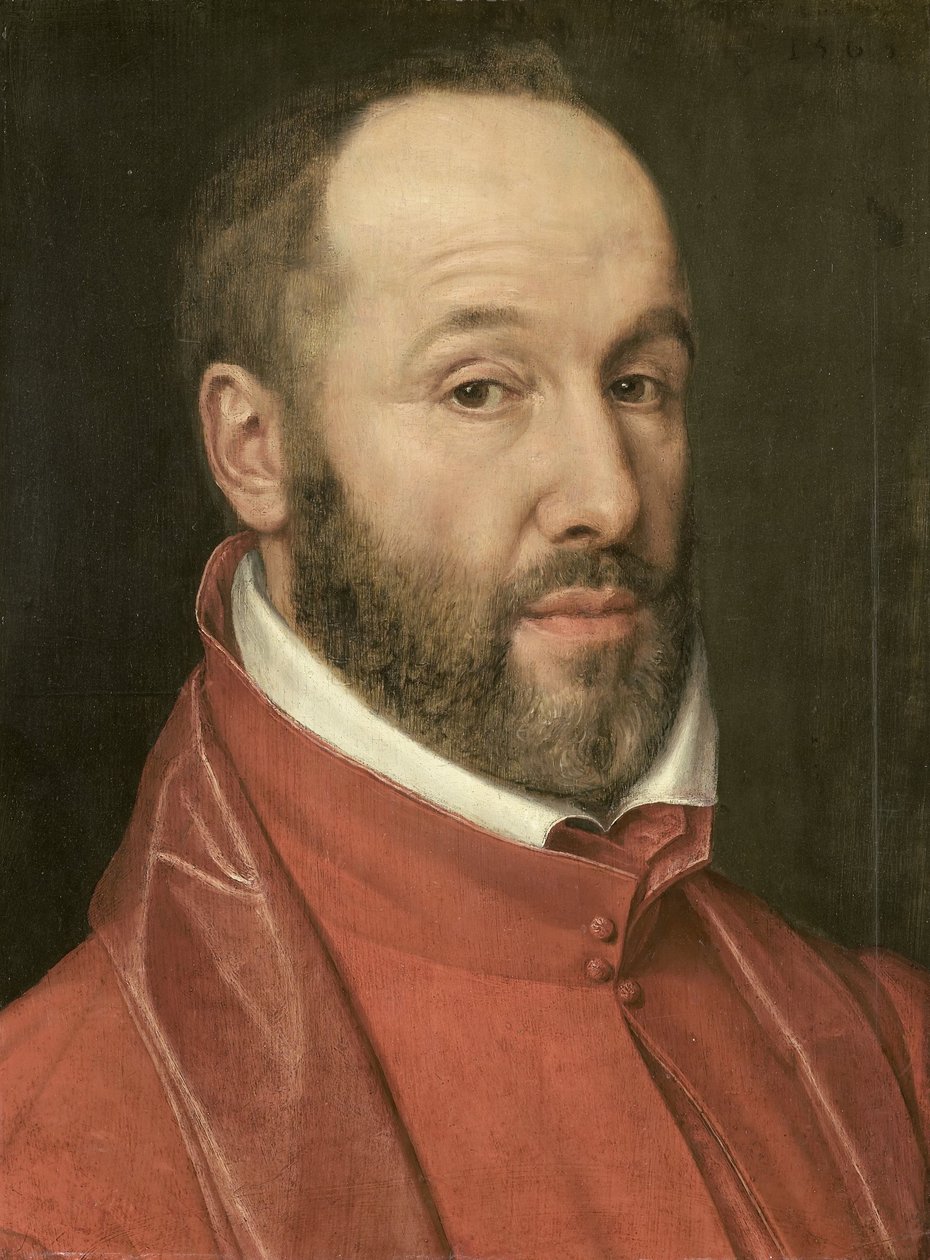 Porträtt av Antoine Perrenot, kardinal de Granvelle, minister åt Karl V och Filip II av Anonymous