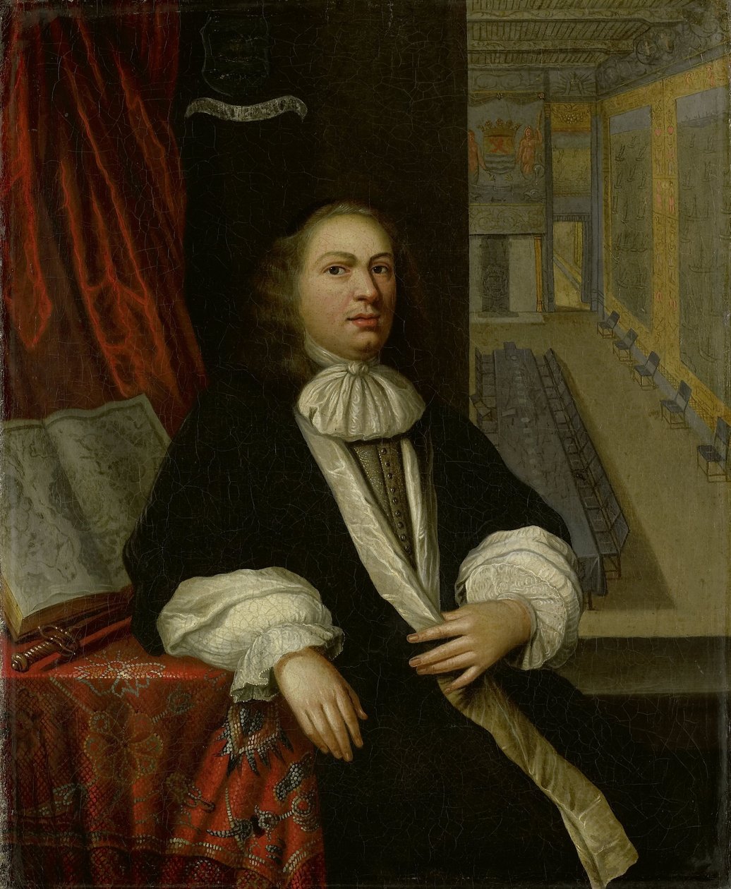 Porträtt av Justus de Huybert, kontorist i Zeeland och amiralitetet av Anonymous