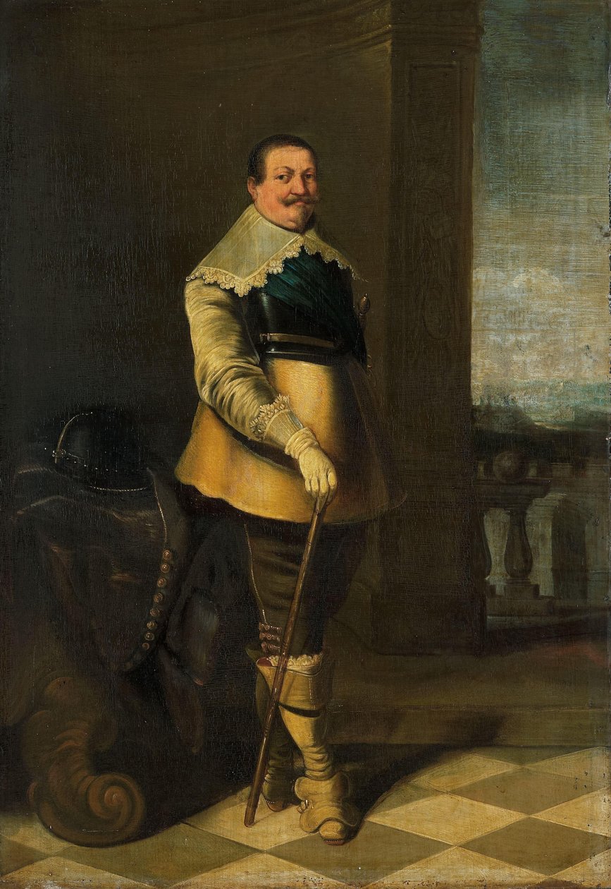 Porträtt av Pieter Pietersz Hein (tidigare titeln Porträtt av en officer) av Anonymous
