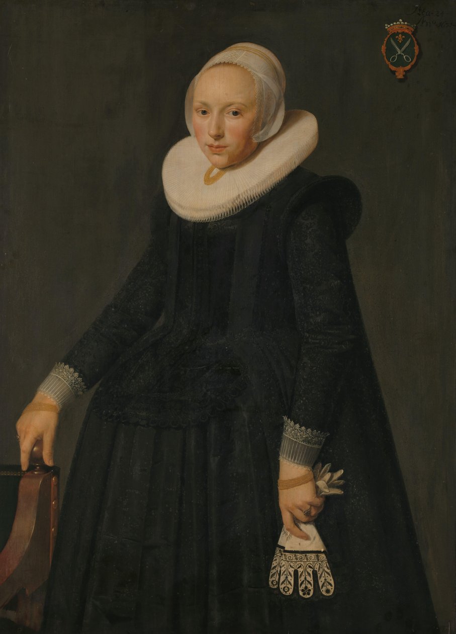 Porträtt av Trijntje Tijsdr van Nooij (1606/07-1646) av Anonymous