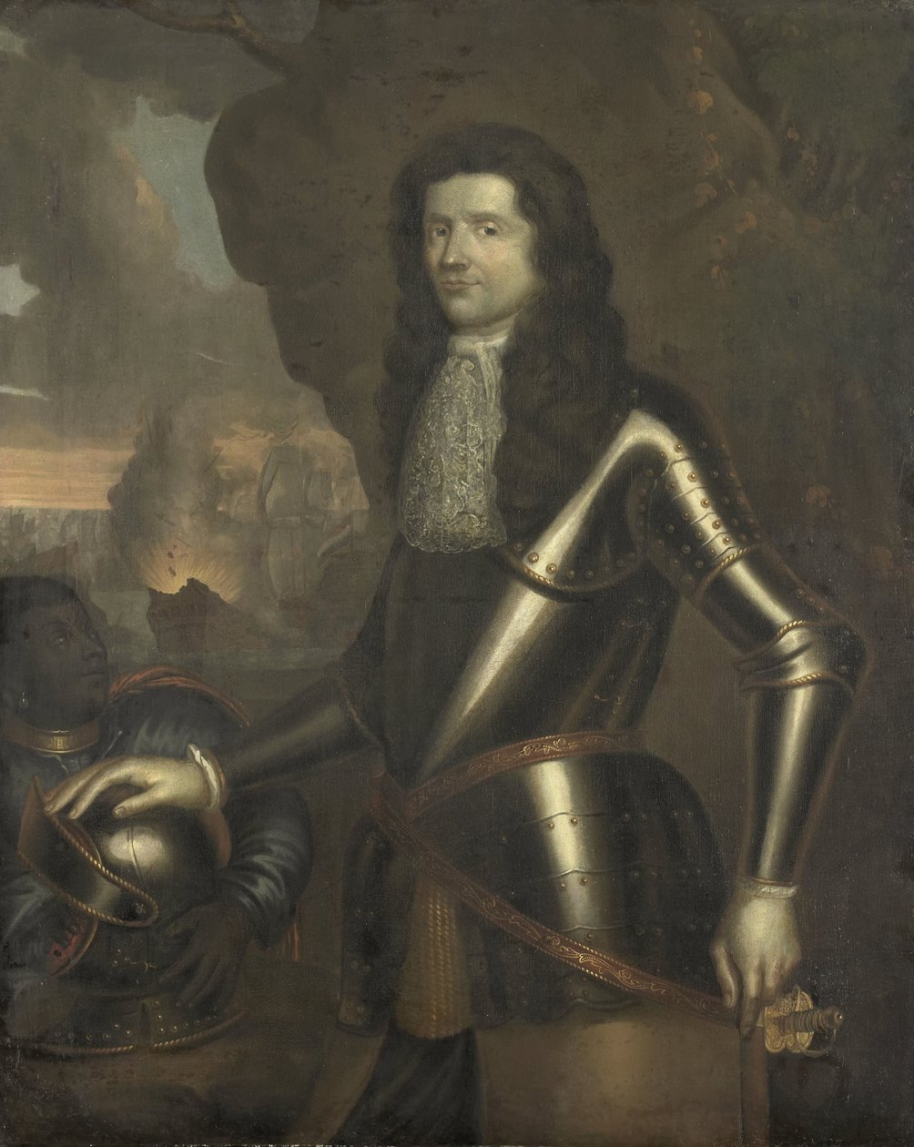 Porträtt av en amiral, troligen Willem van Ewijck av Anonymous
