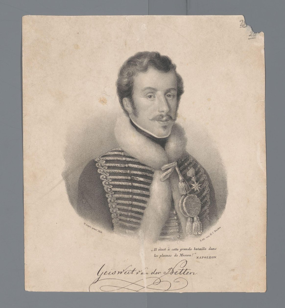 Porträtt av Cornelius Anthonius Geisweit van der Netten av Anonymous