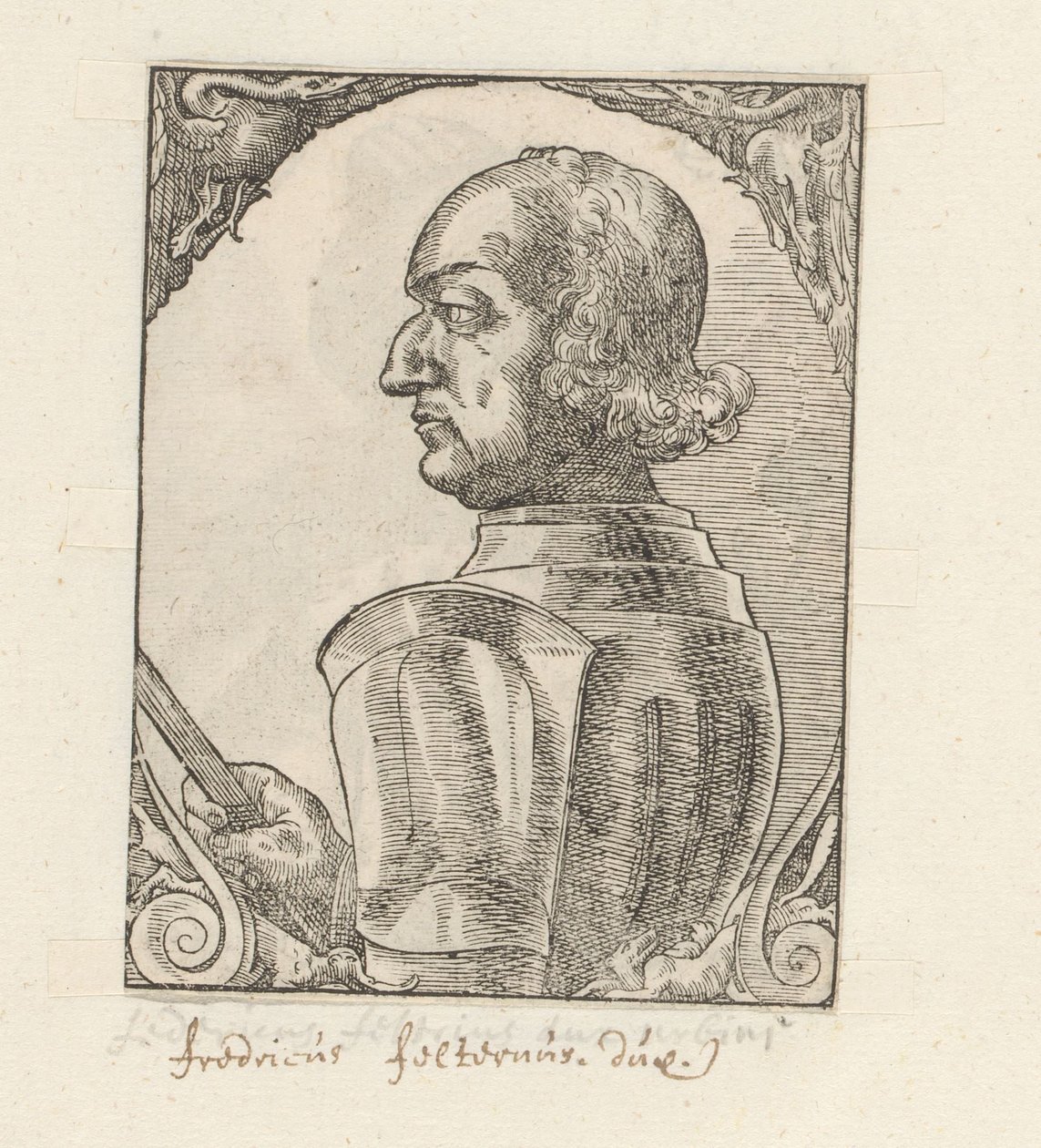 Porträtt av Federico da Montefeltro av Anonymous