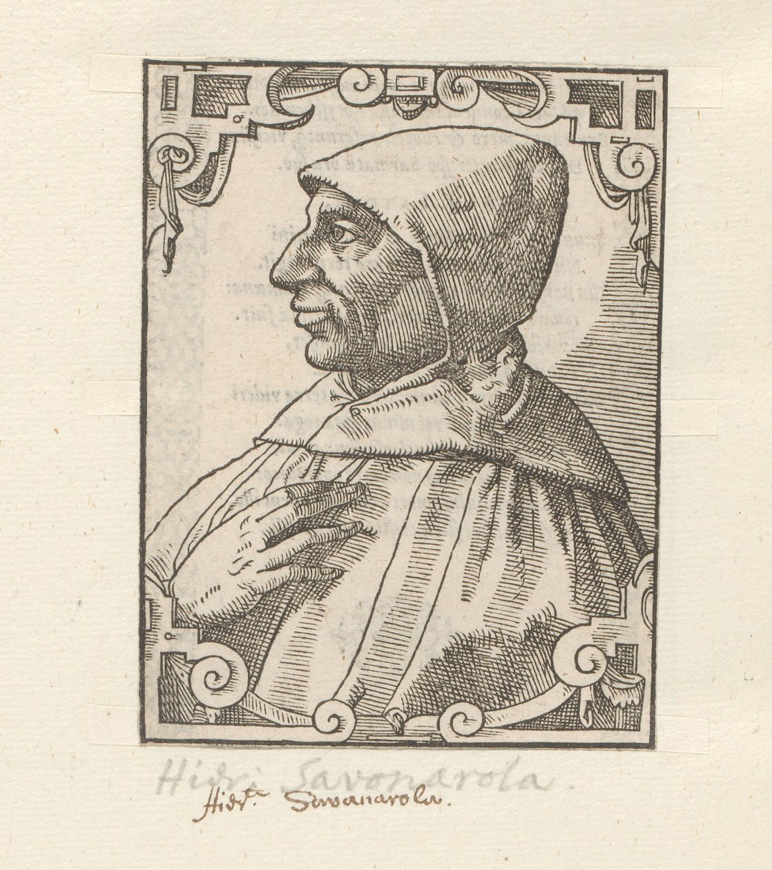 Porträtt av Girolamo Savonarola av Anonymous