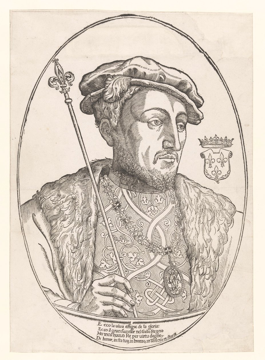 Porträtt av Henrik II, kung av Frankrike av Anonymous