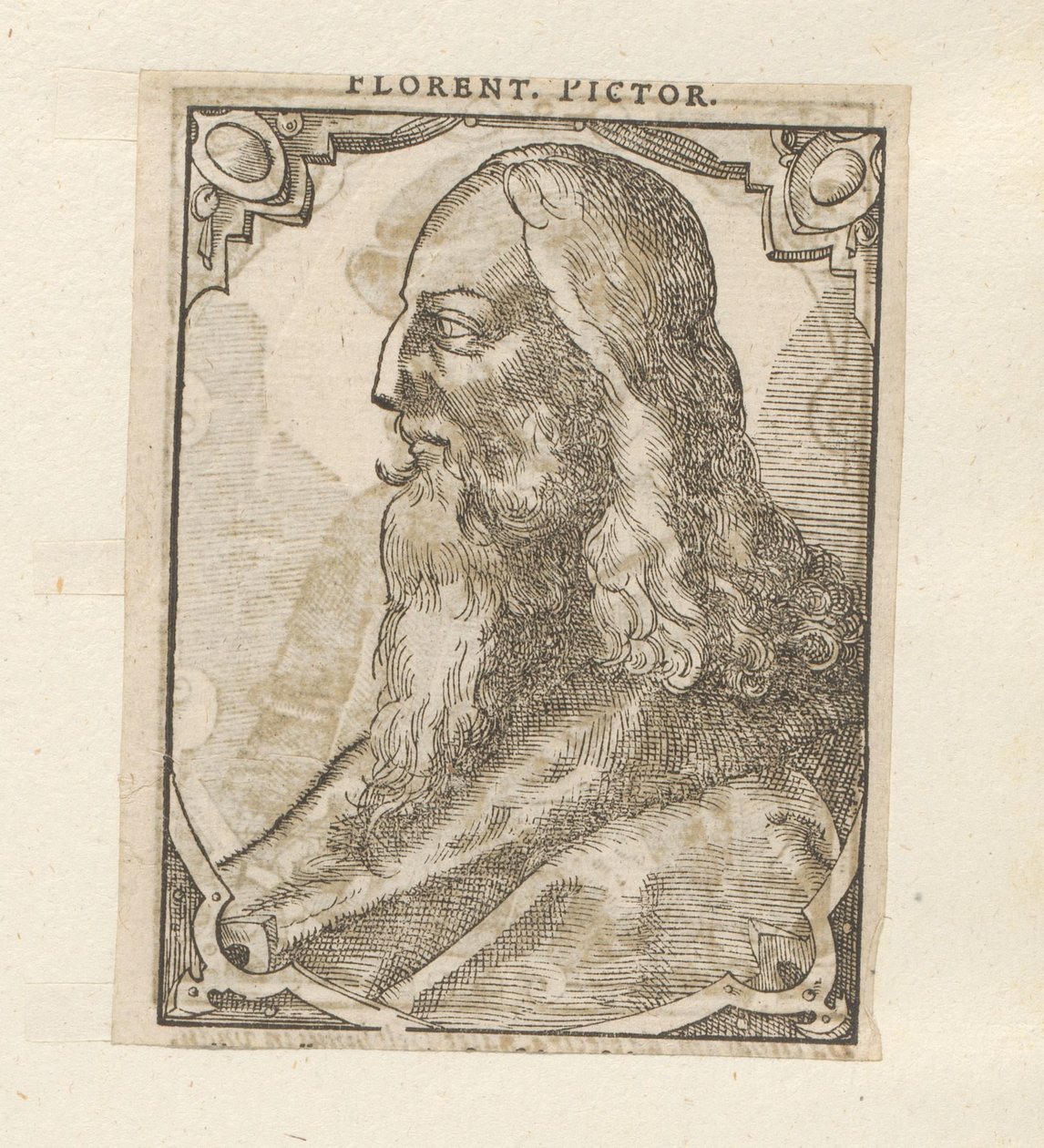Porträtt av Leonardo da Vinci av Anonymous