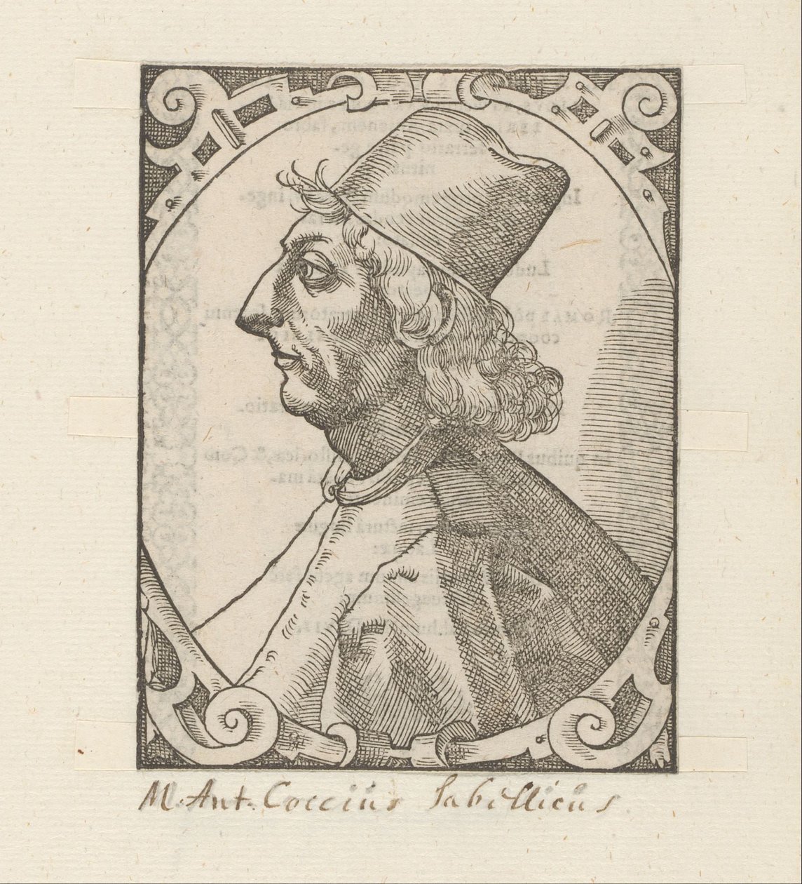 Porträtt av Marcus Antonius Coccius Sabellicus av Anonymous
