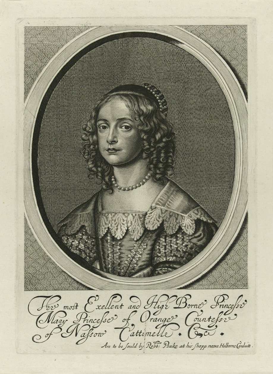 Porträtt av Maria Henrietta Stuart av Anonymous