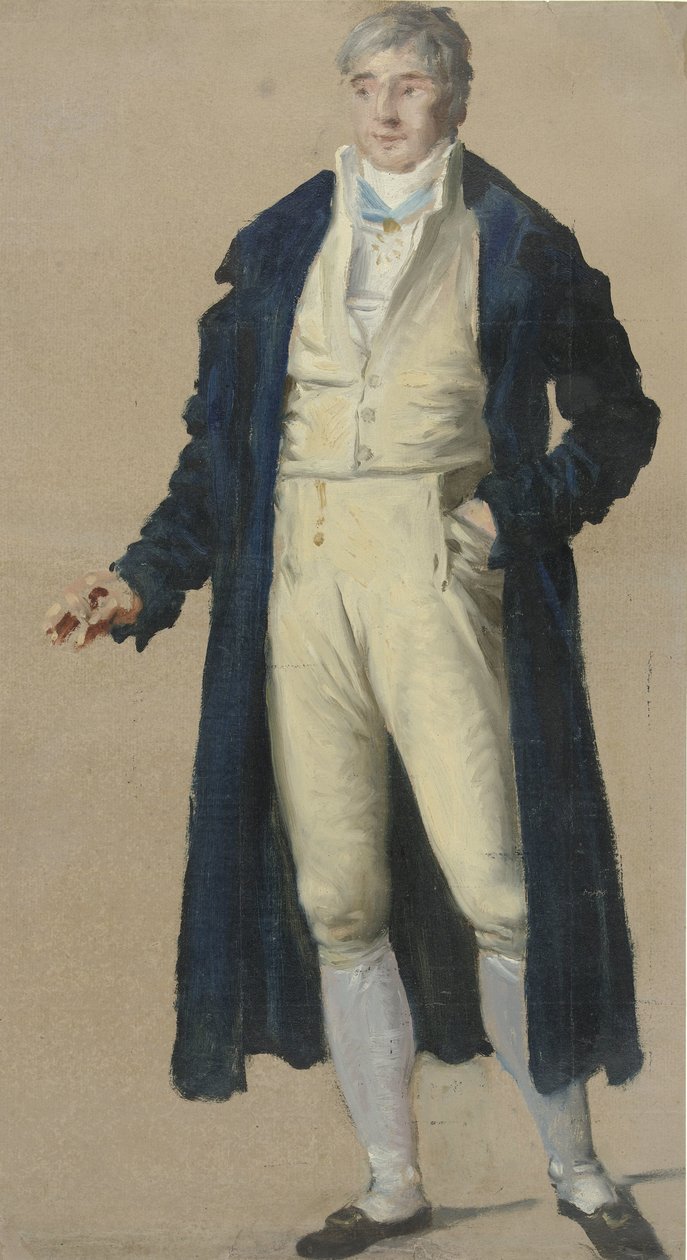 Hellängdsporträtt av Comte de Tocqueville av Anonymous