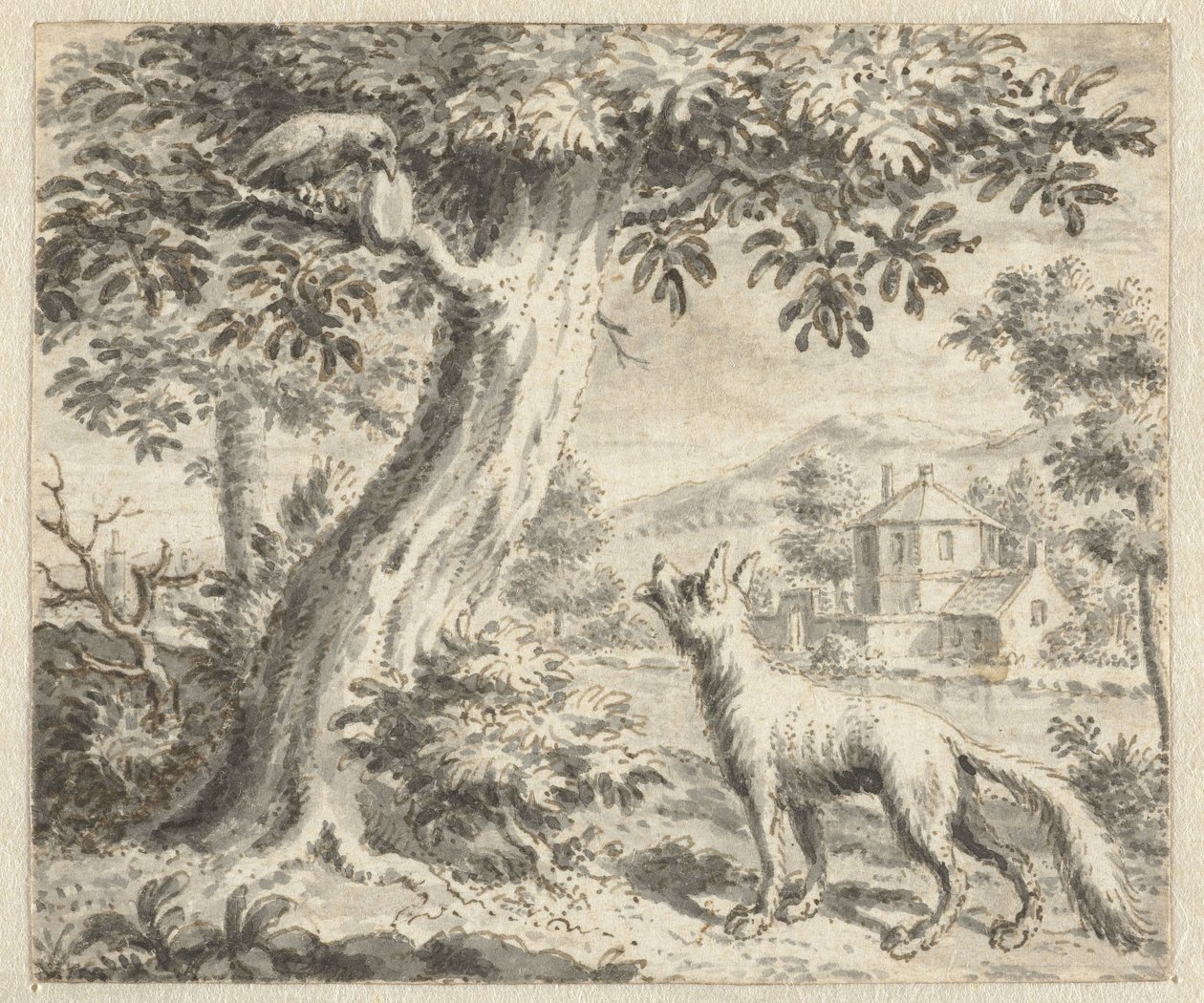 Korpen och räven Designa illustrationer för en upplaga av Jean de la Fontaines Fables (serietitel) av Anonymous
