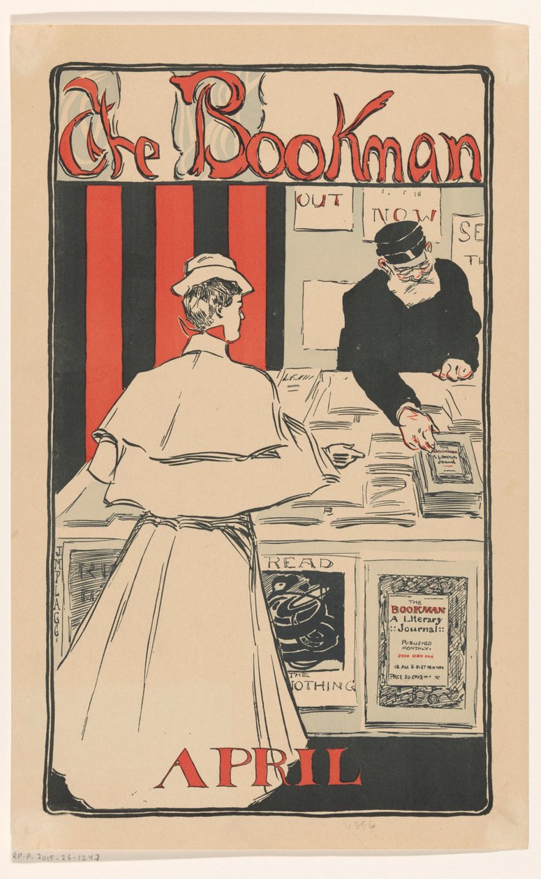 Annons för aprilnumret 1896 av The Bookman magazine av Anonymous
