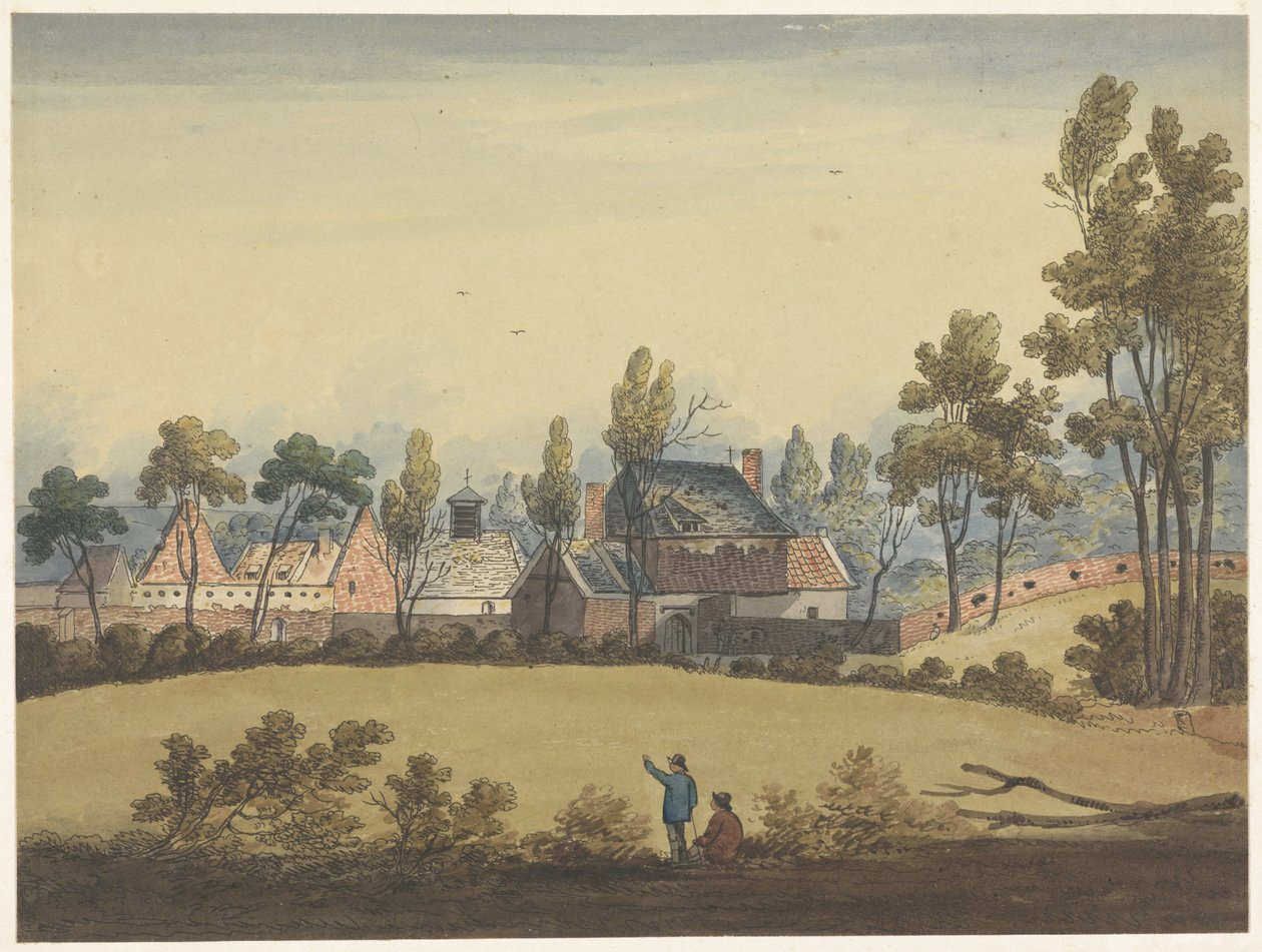 Hougoumont ruiner Sju plattor av Waterloo och dess omgivningar (serietitel) av Anonymous