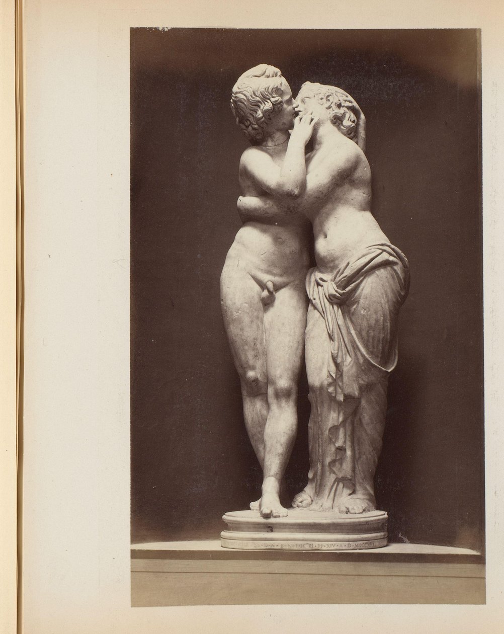 Skulptur av Amor och Psyche i Capitoline-museerna i Rom, Italien av Anonymous