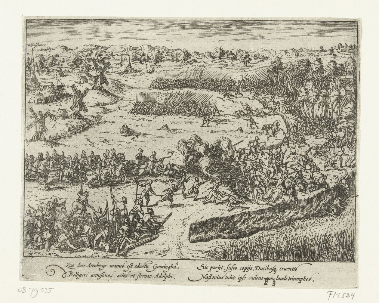 Slaget vid Heiligerlee, 1568 av Anonymous