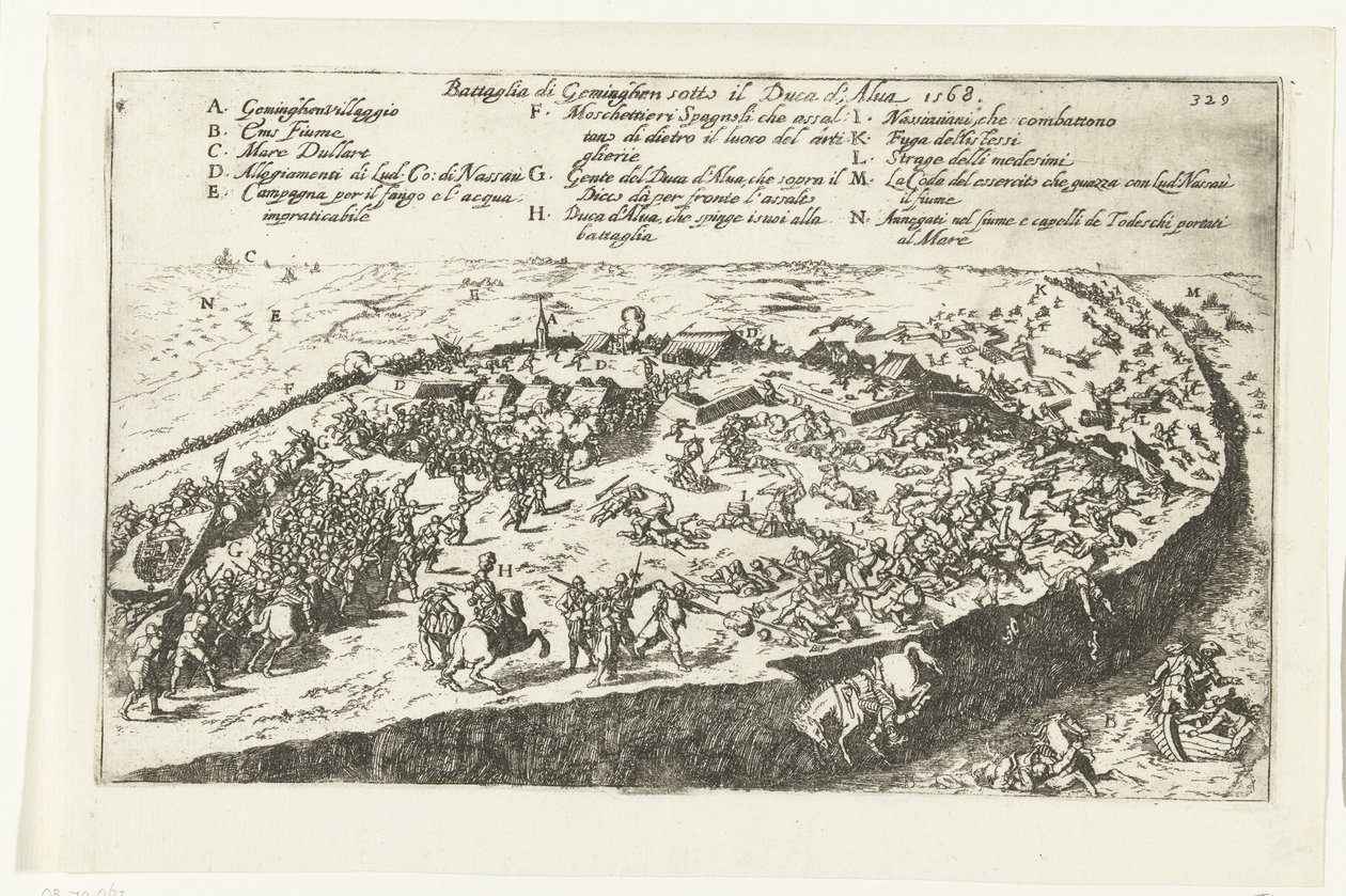 Slaget vid Jemmingen, 1568 Battaglia di Geminghen sotto il Duca d