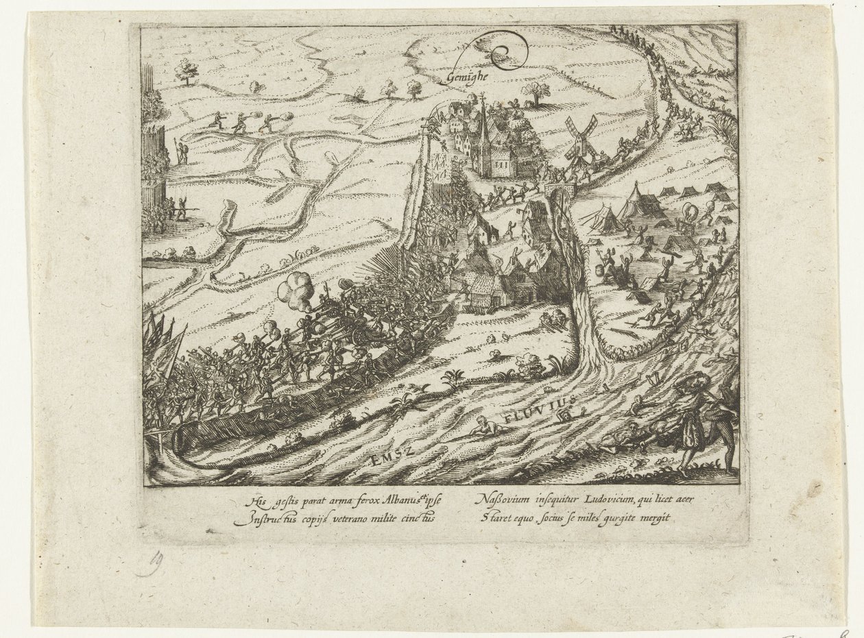 Slaget vid Jemmingen, 1568 av Anonymous