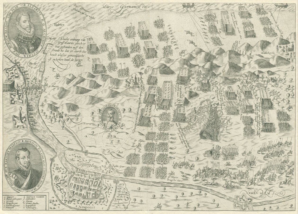 Slaget vid Nieuwpoort, 1600 av Anonymous