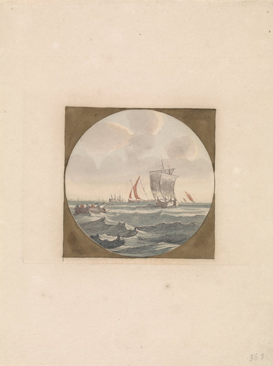 Sloop och segelfartyg till havs Ships at Sea (serie B) (serietitel) av Anonymous
