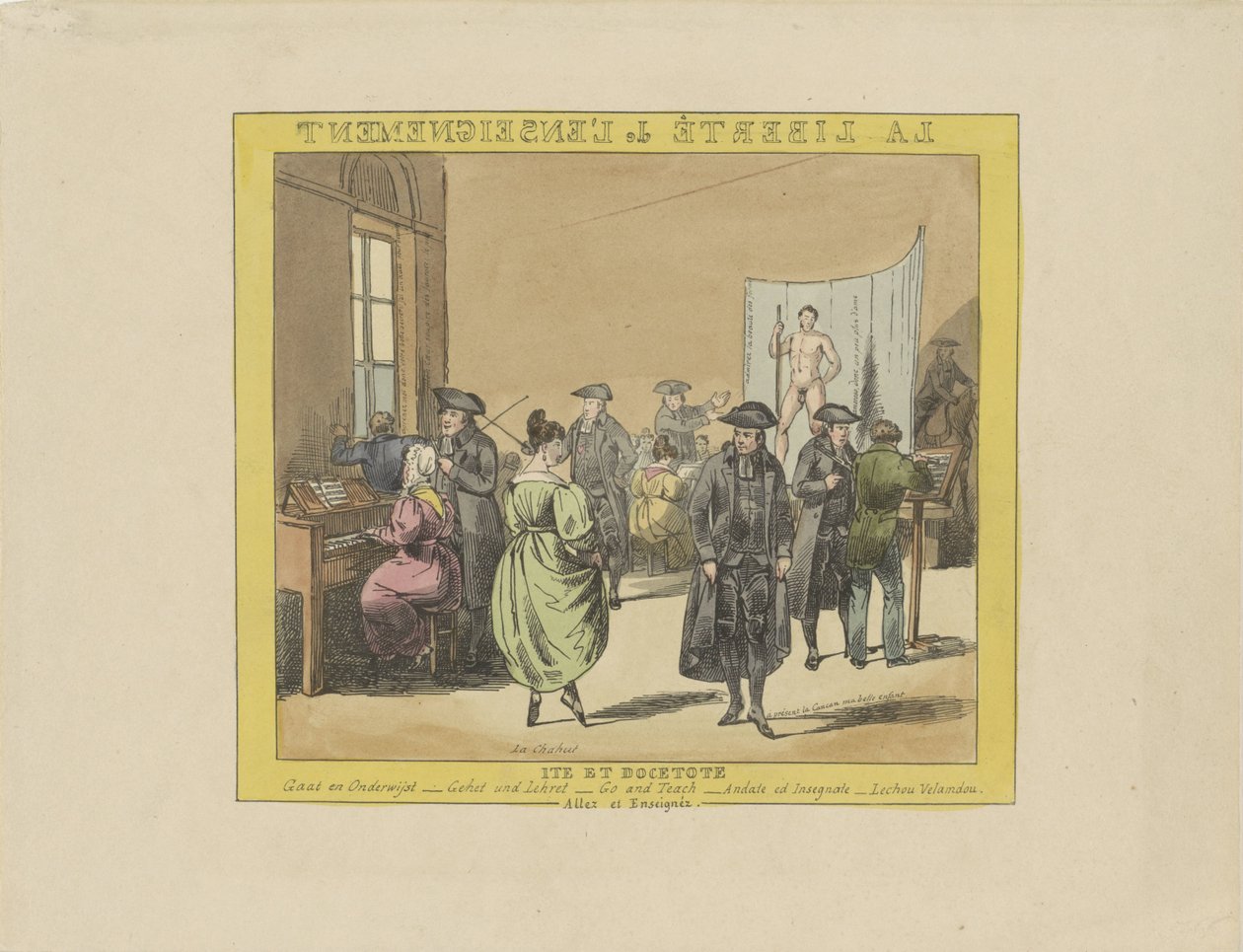 Tecknad film om utbildningsfrihet, 1828 La liberté de l