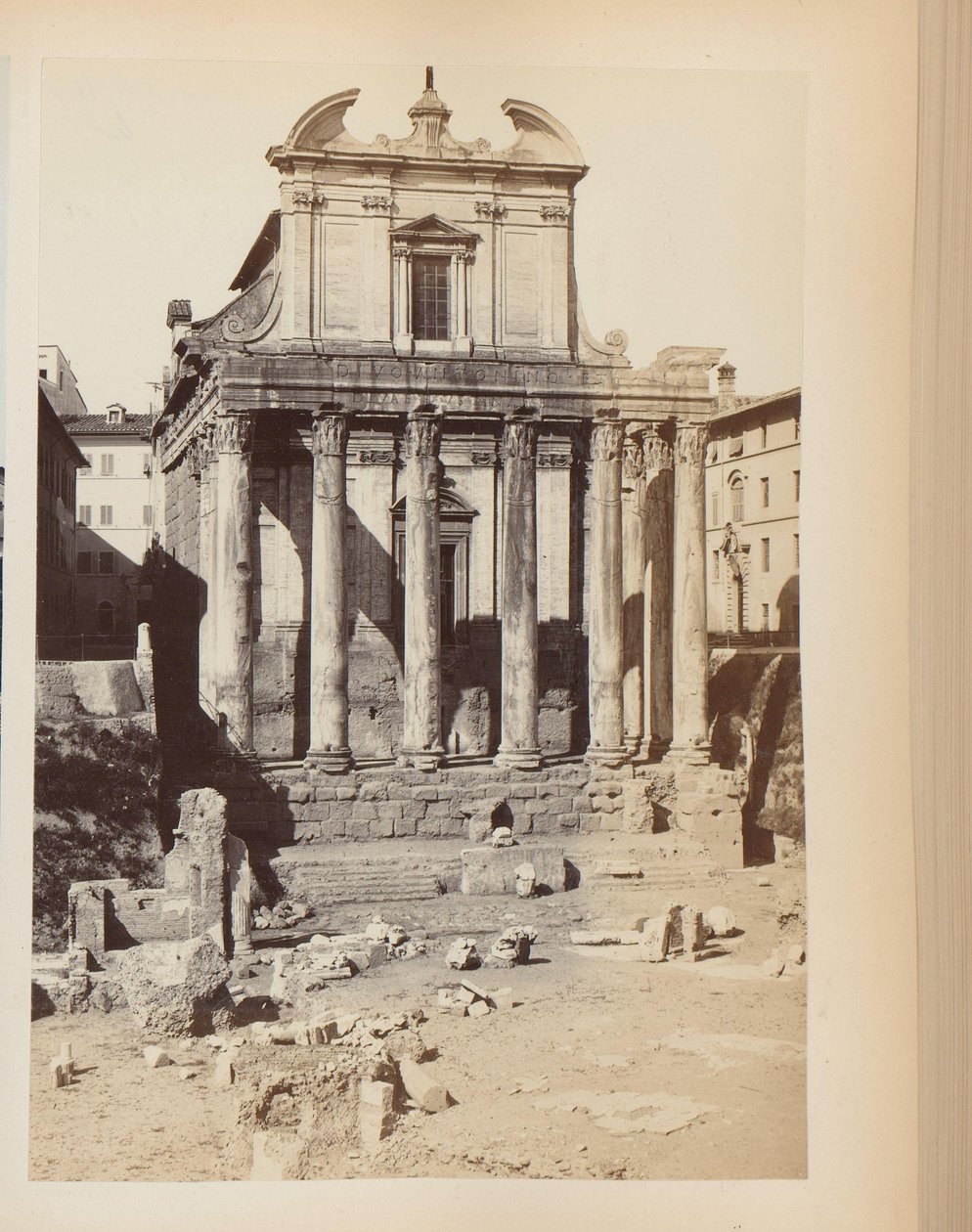 Antoninus och Faustinas tempel vid Forum Romanum i Rom, Italien av Anonymous