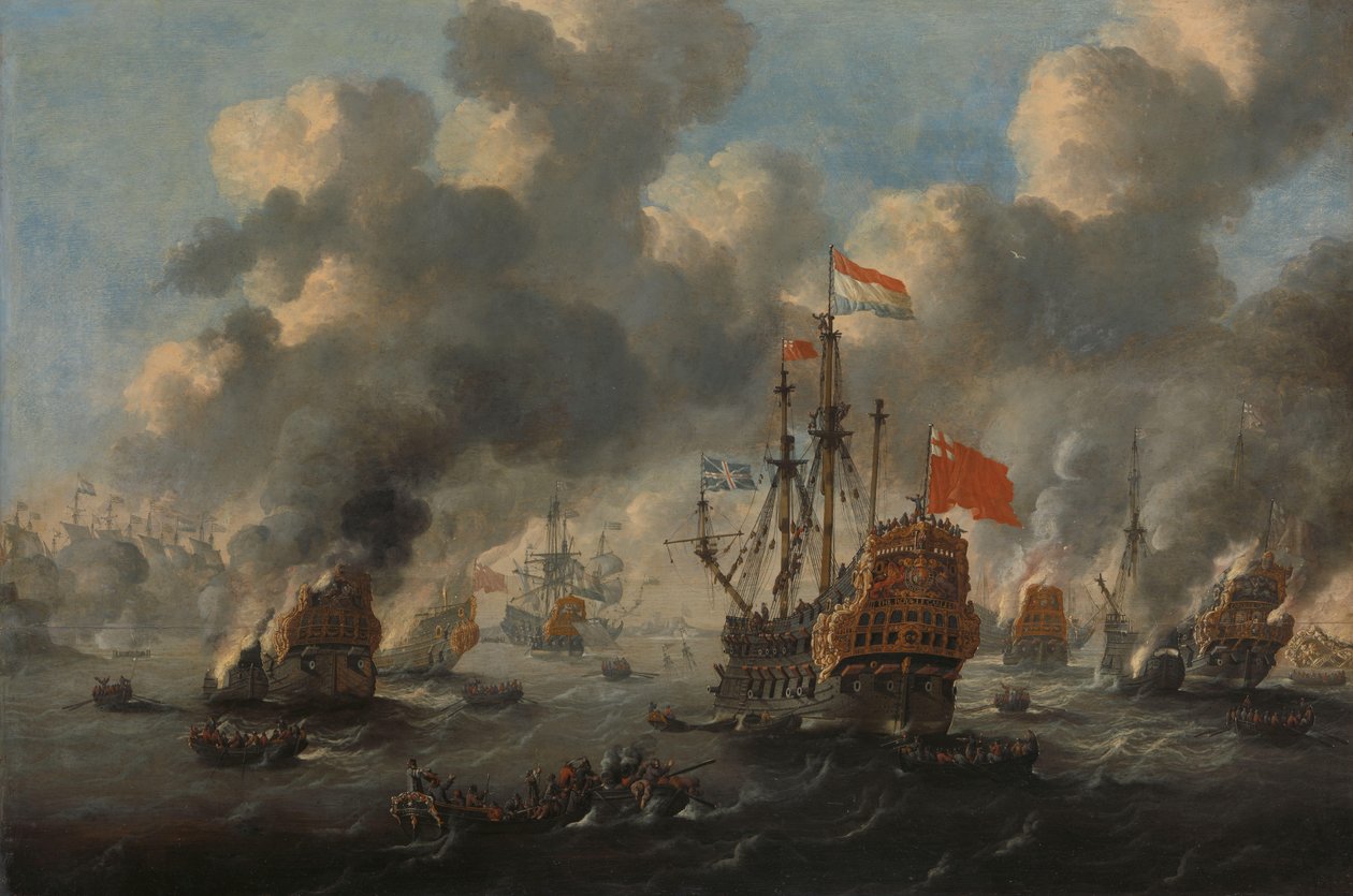 Den holländska raiden på Medway, 1667 av Anonymous