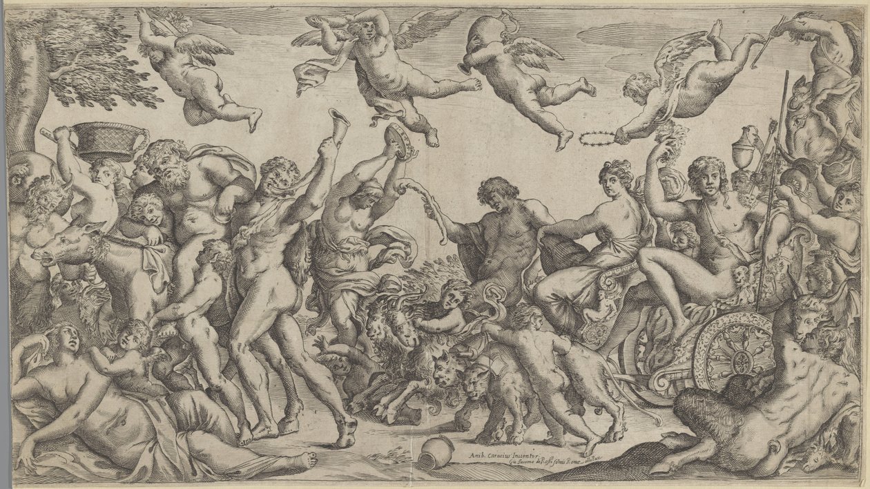 Triumf för Bacchus och Ariadne av Anonymous