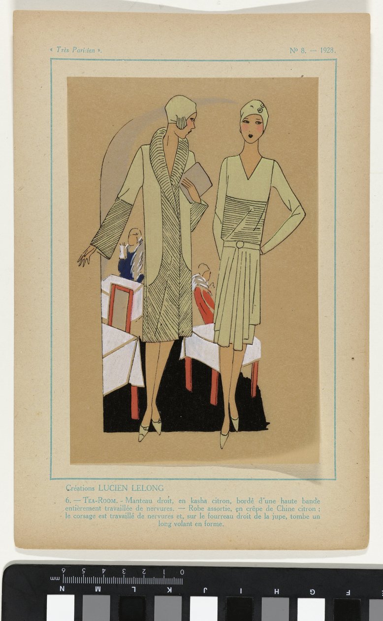 Very Parisian, 1928, nr 8: Creations LUCIEN LELONG / 6. - TE-RUM... av Anonymous