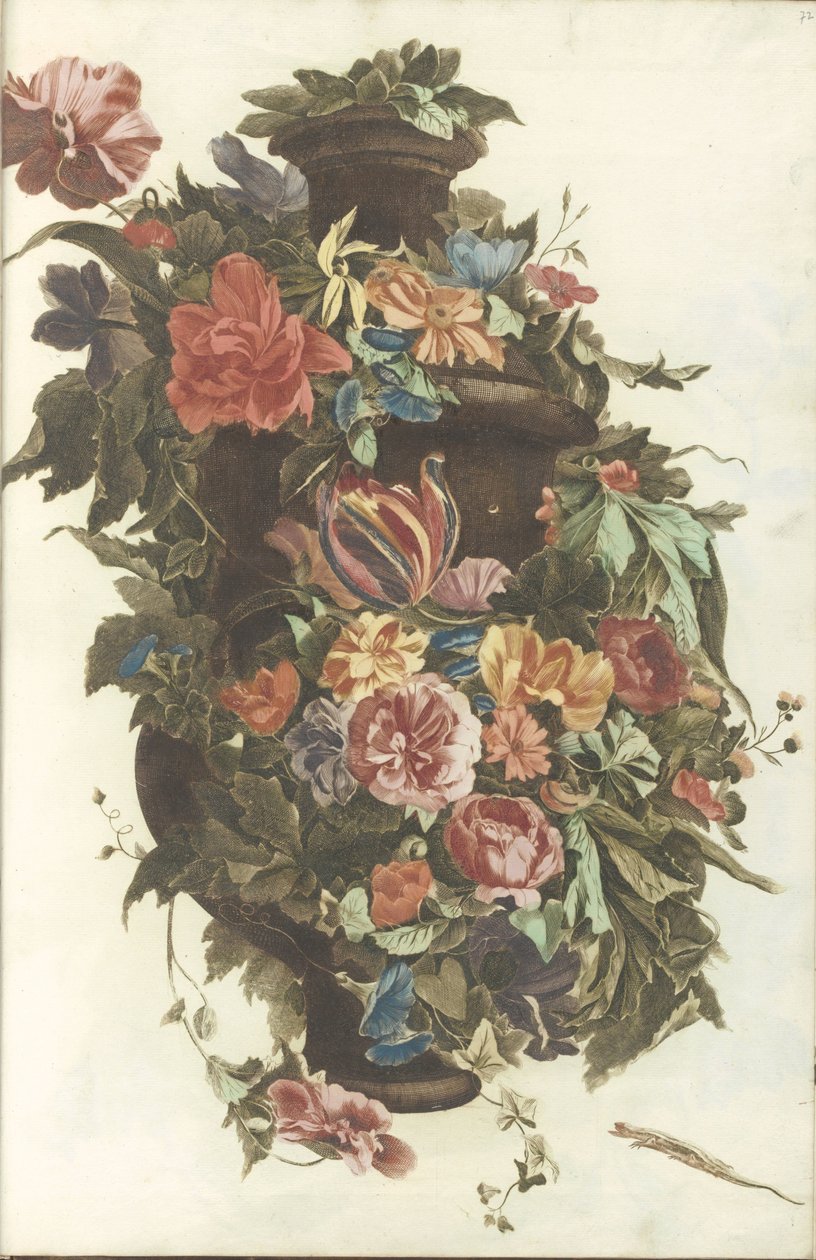 Vas omgiven av blomkrans av Anonymous