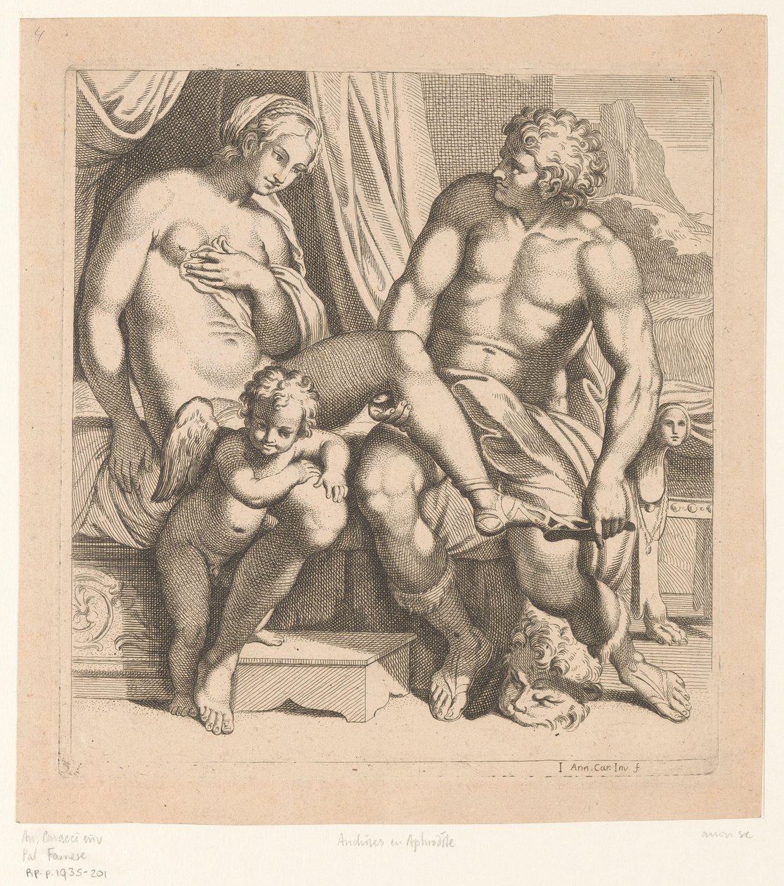 Venus i Anchises Barn i Palazzo Farnese i Rom (serietitel) av Anonymous