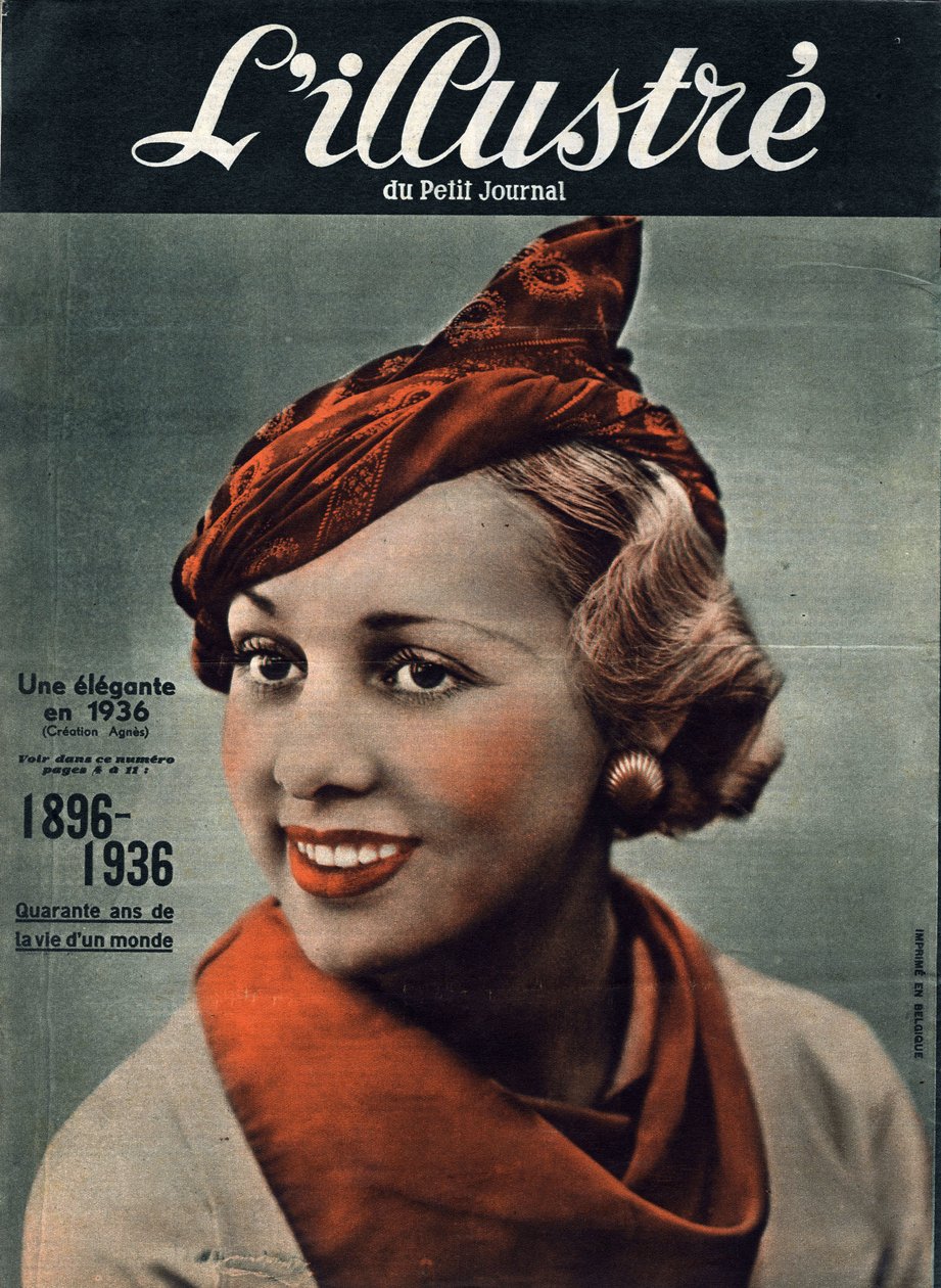 1896-1936: fyrtio år av en världs liv. Porträtt av en elegant kvinna från 1936. I "" L