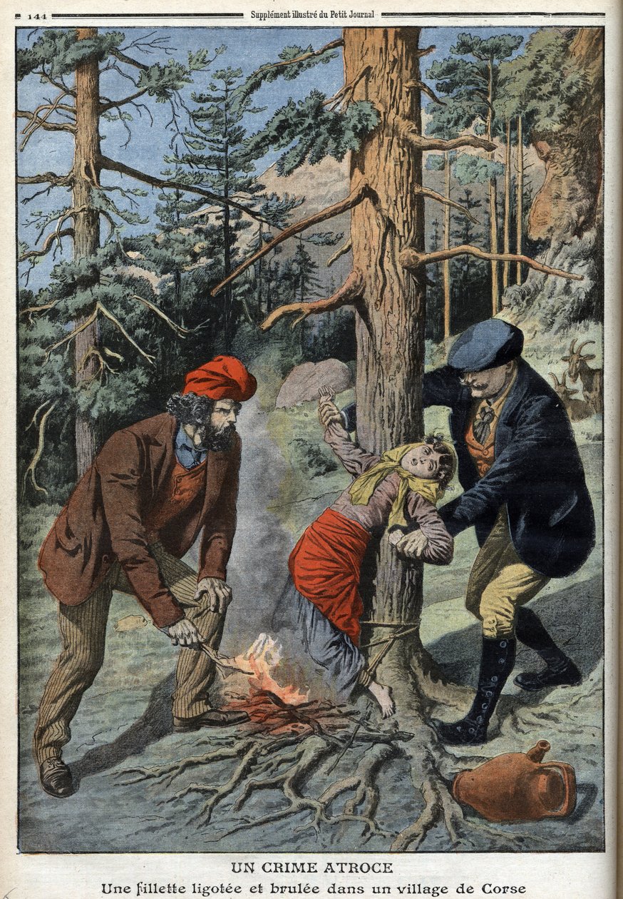 En flicka bunden och brulee i en by på Korsika - "" The Petity Journal", 1 maj av Anonymous Anonymous