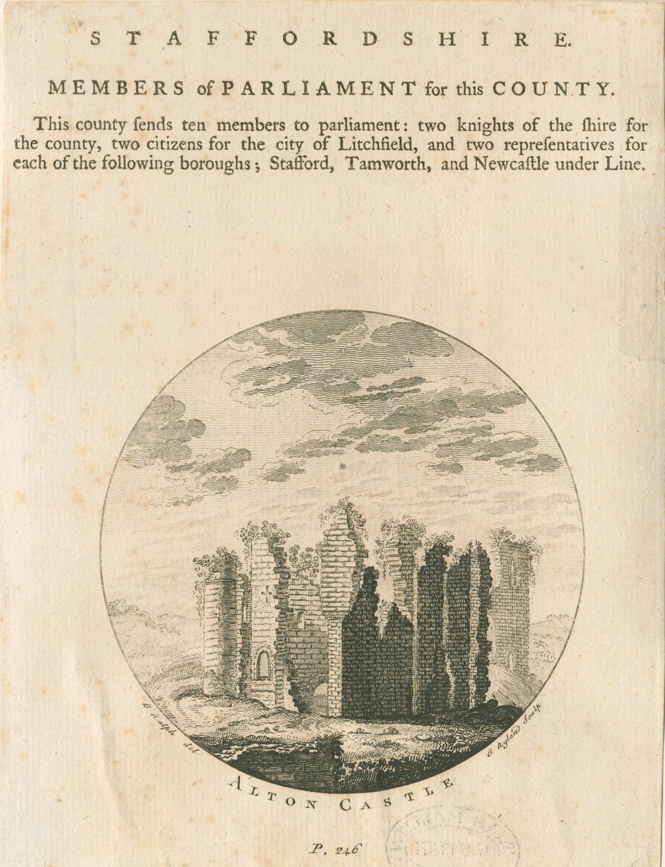 Alton Castle: gravyr och [?slutet av 1700-talet] (tryck) av Anonymous Anonymous
