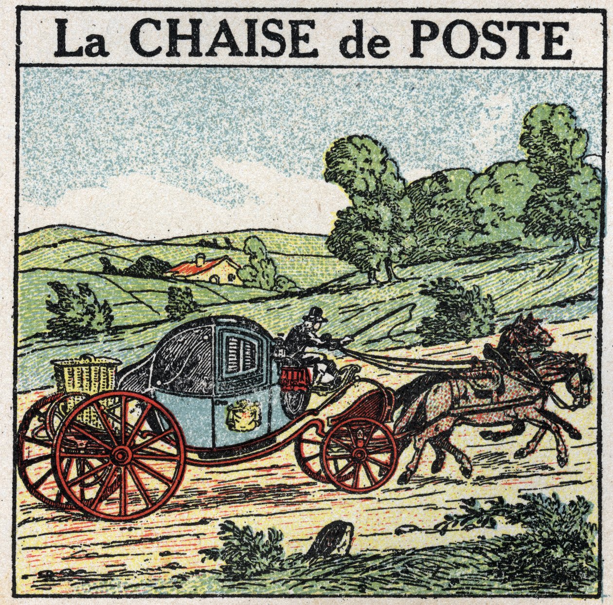 Djurdragkraft: stolpen. Anonym illustration av 1925. Privat samling. av Anonymous Anonymous