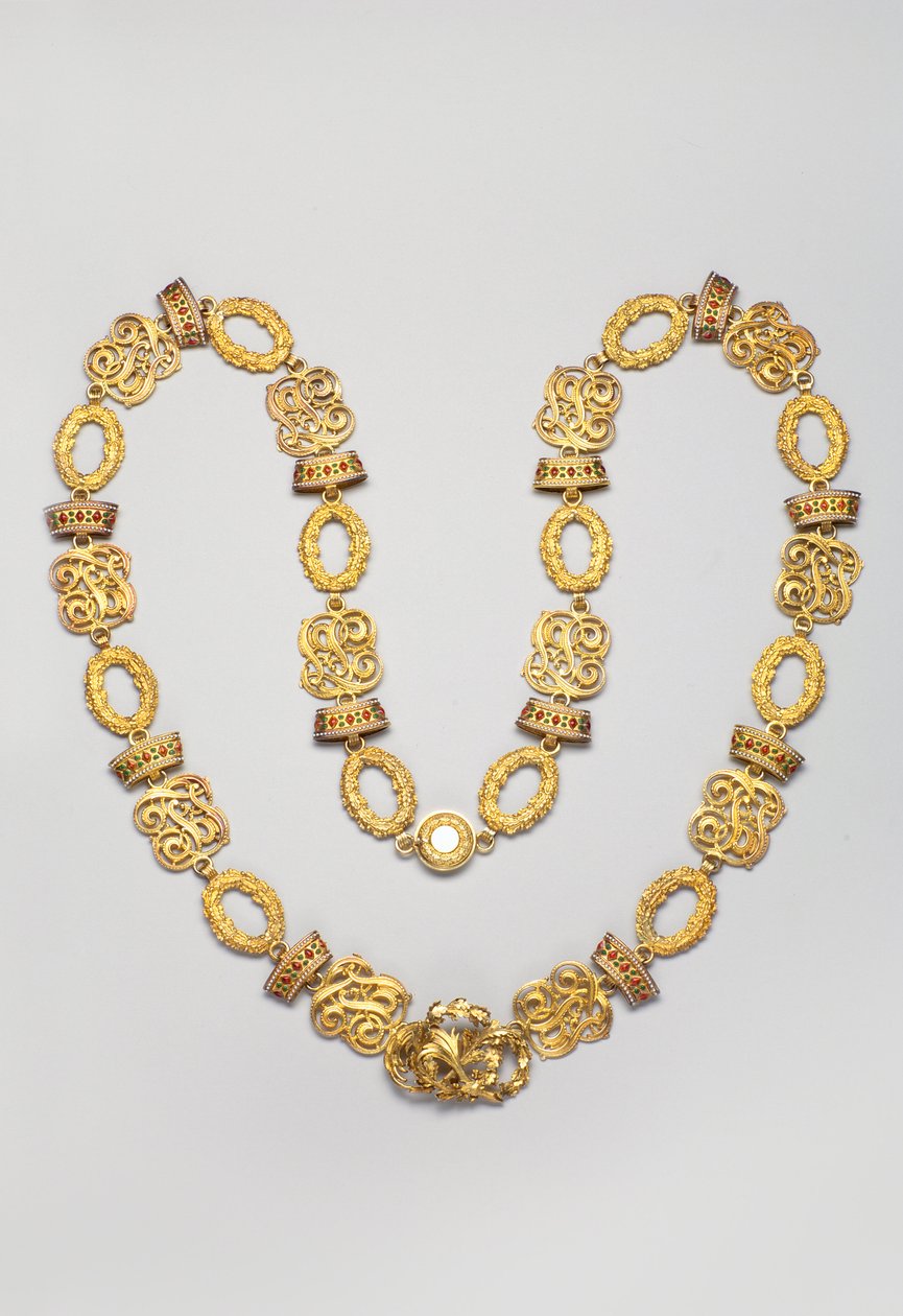 Österrike - Järnkronaorden: halsband tillhörande Heinrich Ritter Kummer von Falkenfeld (1852-1929) - Han blev riddare av den österrikiska kejserliga järnkronaorden 1913 - Tillverkat av Rothe & Neffe (Wien) - början av XX-talet av Anonymous Anonymous